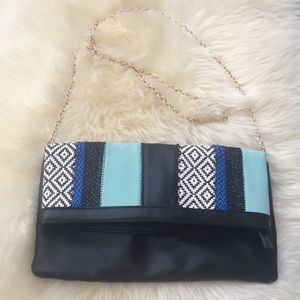 Aldo Clutch with Removable Gold Crossbody Chain